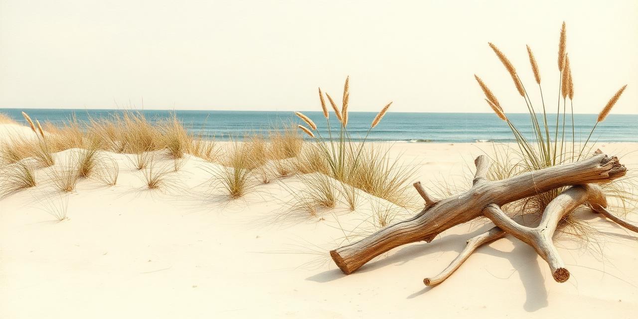 Inland dunes habitat illustration